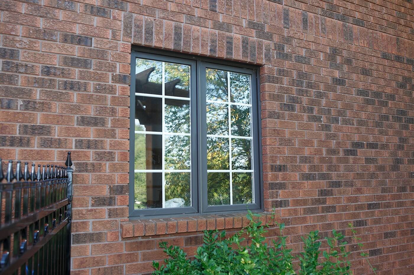 Custom Made Fixed Picture Window on Red Brick Window